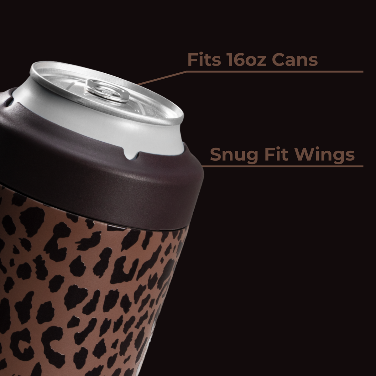 Can Cooler (16Oz) - Brown Leopard - US 8625