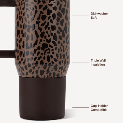 Coffee Traveler - Brown Leopard - US 3988